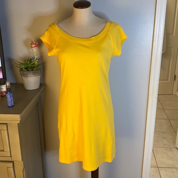 Chelsea & Theodore Yellow Cotton Dress - Picture 1 of 6